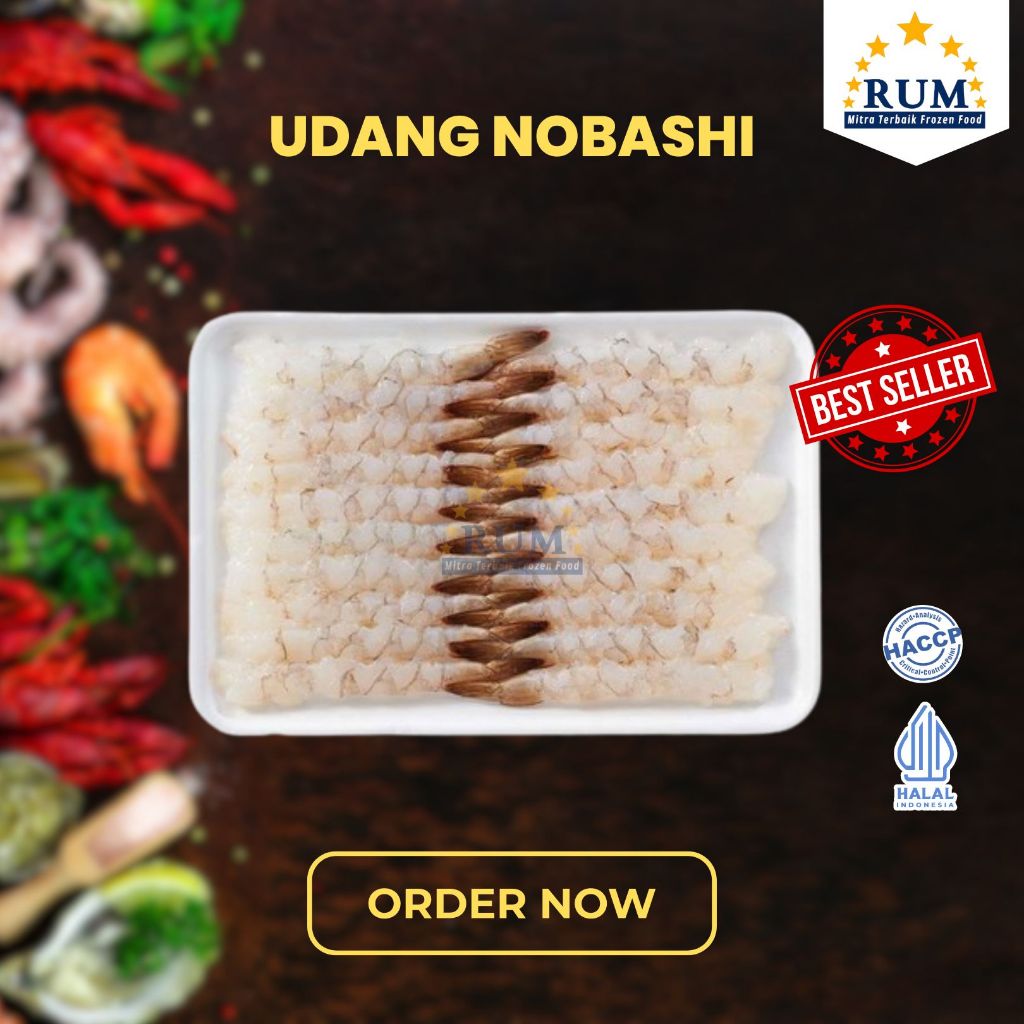 

Udang Nobashi 200gr (Per Pcs) - RUM Seafood