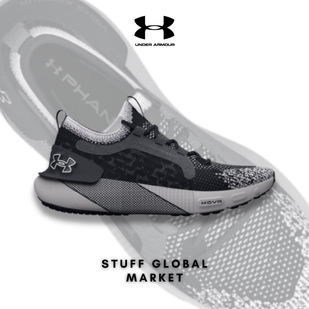 Under Armour HOVR Phantom 3 SE Mens Running Shoes -  Black Halo Grey