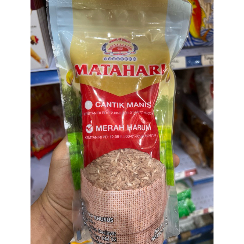

beras merah cap matahari