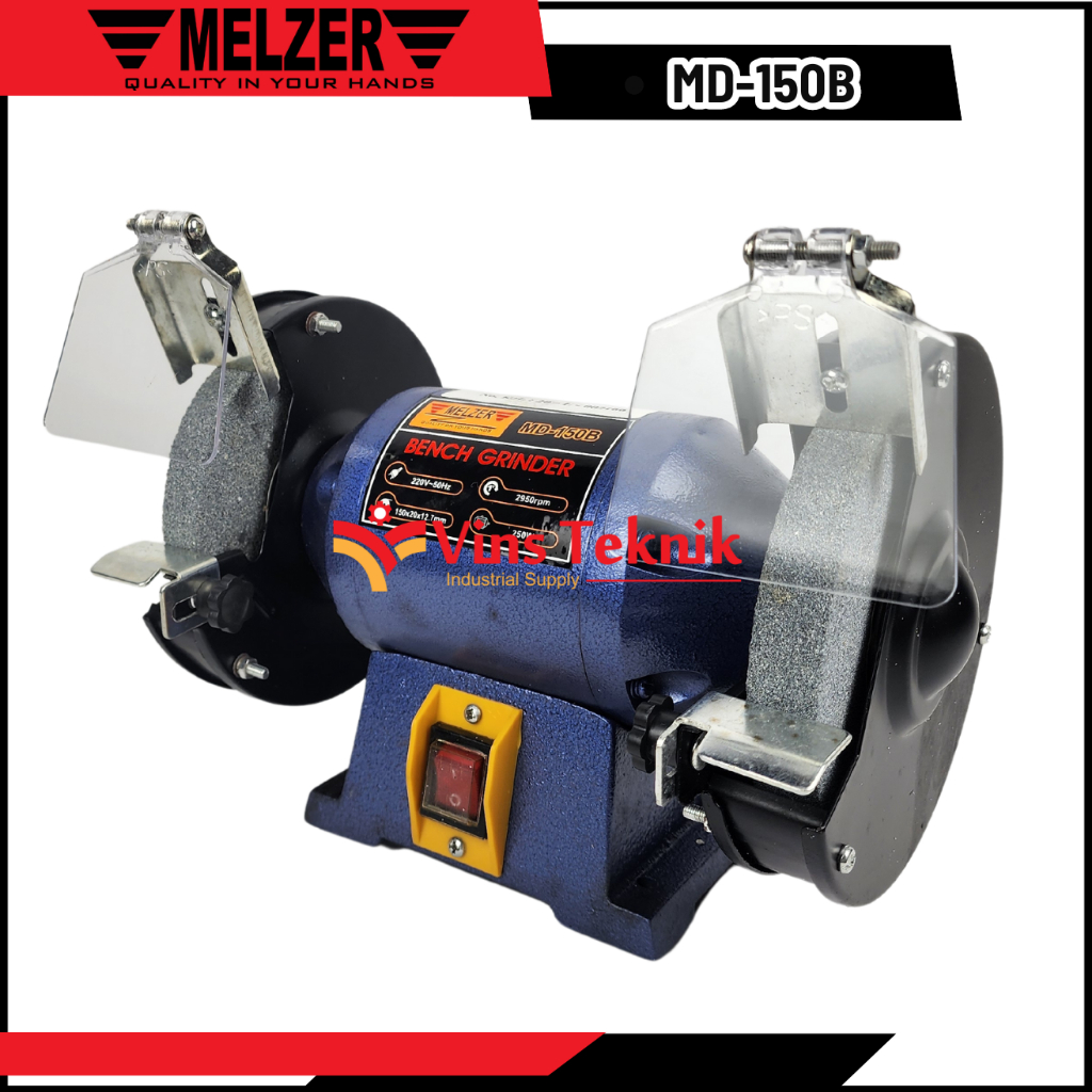 Bench Grinder Mesin Gerinda Duduk 6" MELZER MD-150B MD150 B
