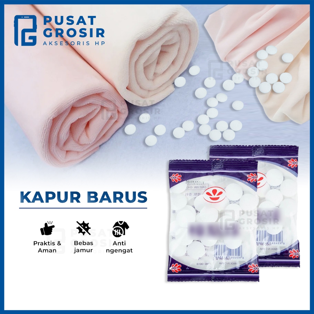 Kapur barus lemari baju kamper putih anti ngengat bebas jamur anti kecoa serangga penghilang bau