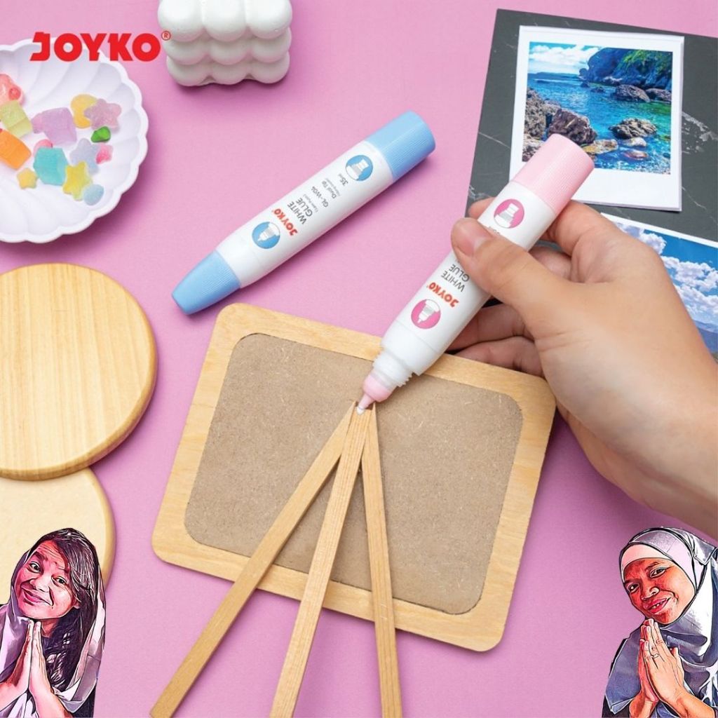 

Liquid Glue Lem Cair GL-W04 35ml Dual Tip - Lem Kertas Joyko
