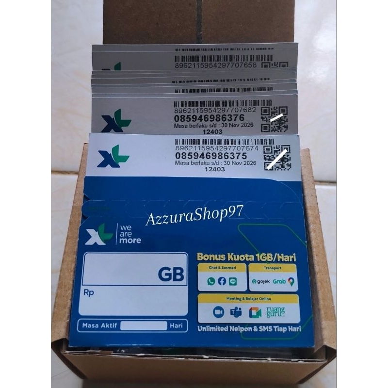 KARTU PERDANA SP AXIS XL 3GB ORI NASIONAL FRESH 12DIGIT