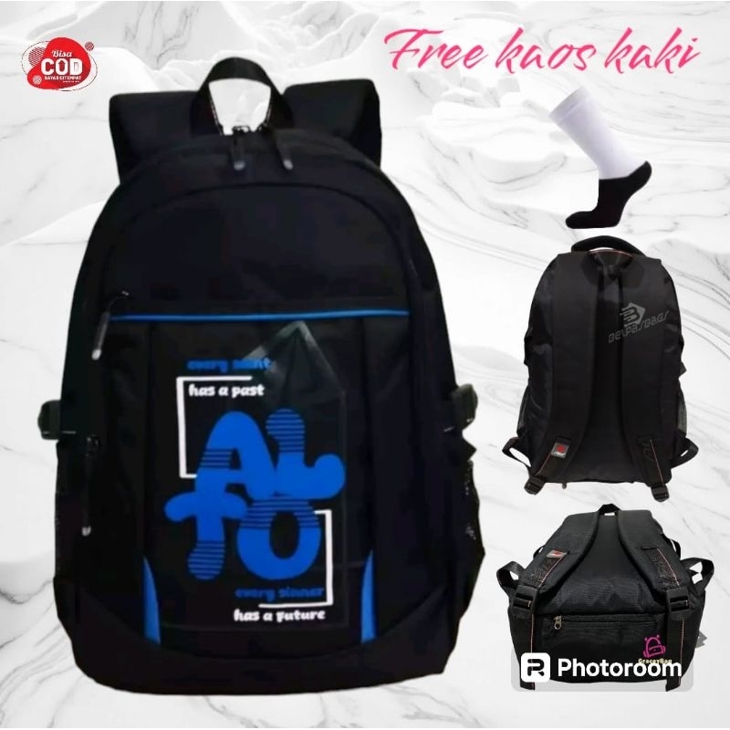 Tas ransel pria anak/dewasa sd,smp bahan tebal original Alto