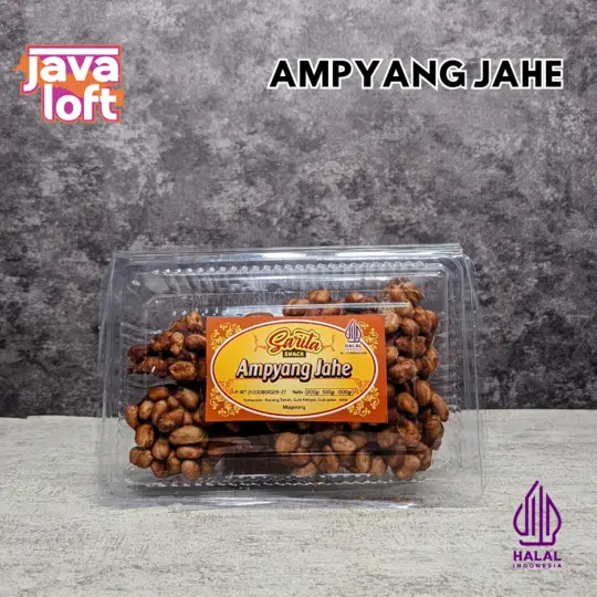 

Ampyang Jahe Sarita Snack Cemilan Tradisional Kacang Jahe Khas Magelang