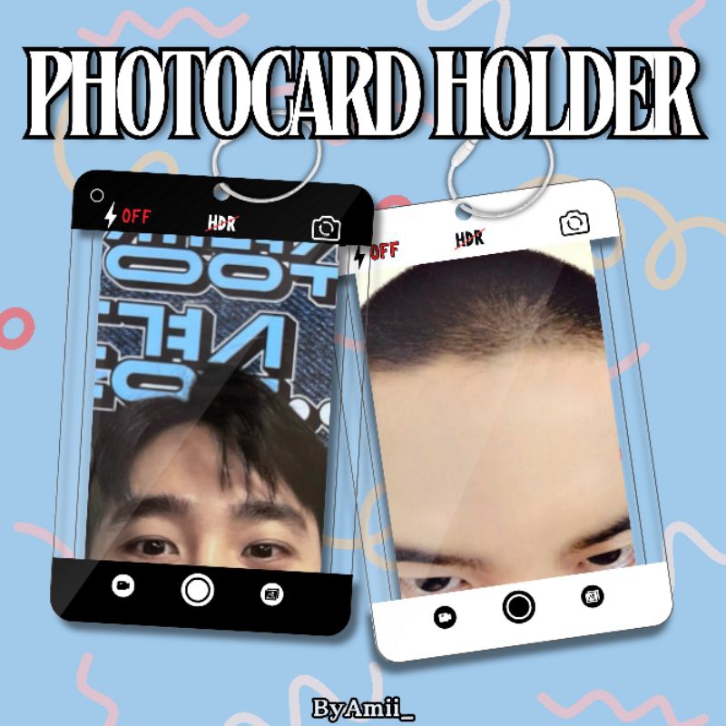 (Ready stok) Card Holder Cahol Kyungsoo Jidat hitam putih