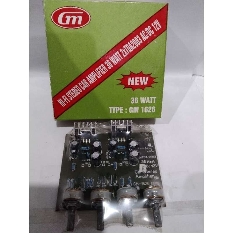 Rakitan Stereo Amplifier Mobil