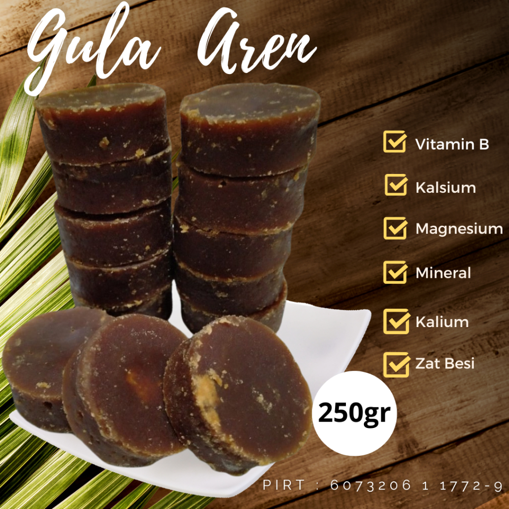 

Gula Aren Original 250 Gram Asli Palm Sugar