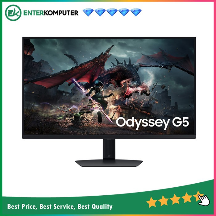 SAMSUNG 32" S32DG502 Odyssey G5 QHD IPS 180Hz Gaming Monitor / Monitor 32 inch