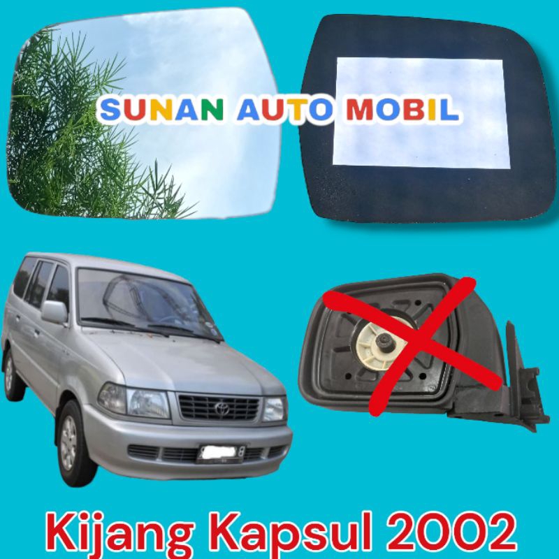 kaca spion toyota kijang kapsul tahun 2002 diesel lgx kaca saja
