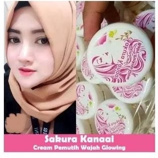 SAKURA KANAAI CREAM PEMUTIH PENCERAH WAJAH GLOWING SEKETIKA