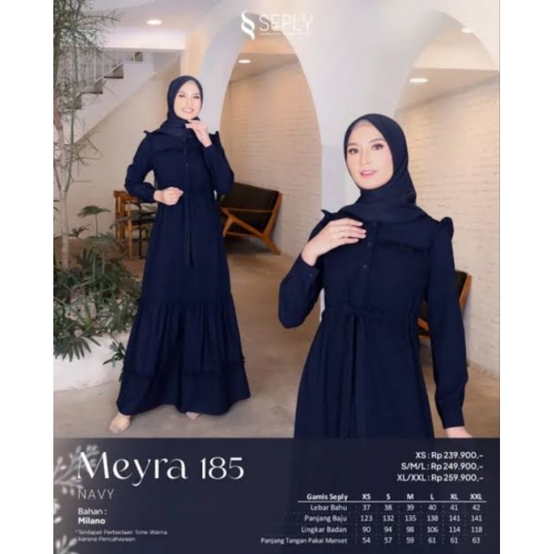GAMIS SEPLY MEYRA 185 NAVY XL ORI