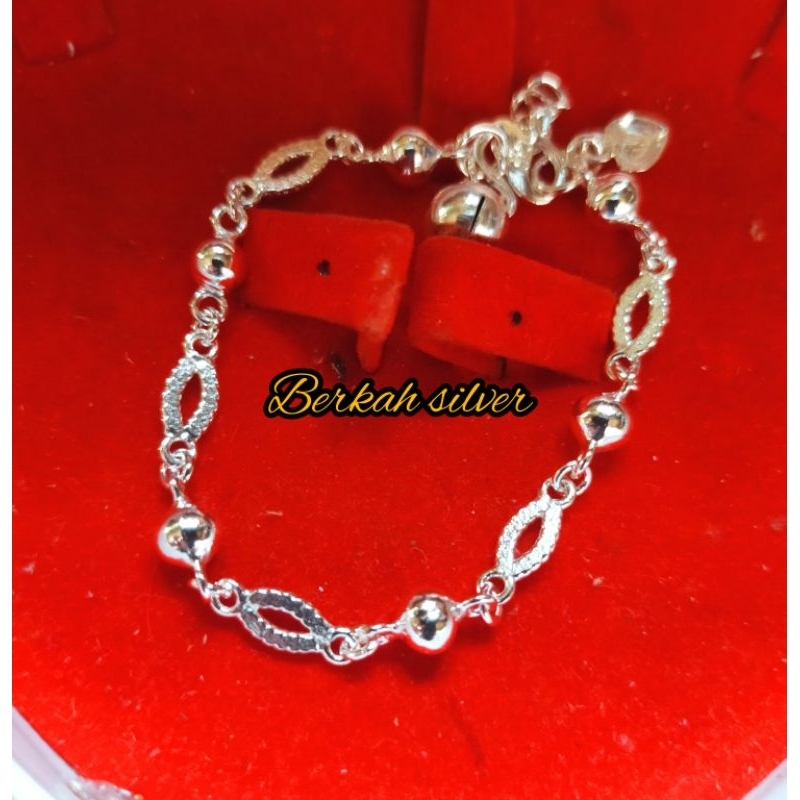 Gelang tangan perak murni anak 4g (kode 50)