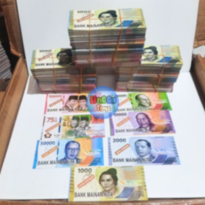 1000 lembar uangmainan ori duitan monopoli ori