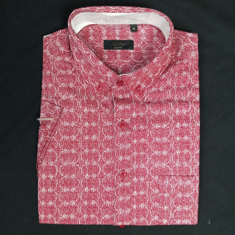 Kemeja Formal Pria Lengan Pendek Cole Slimfit