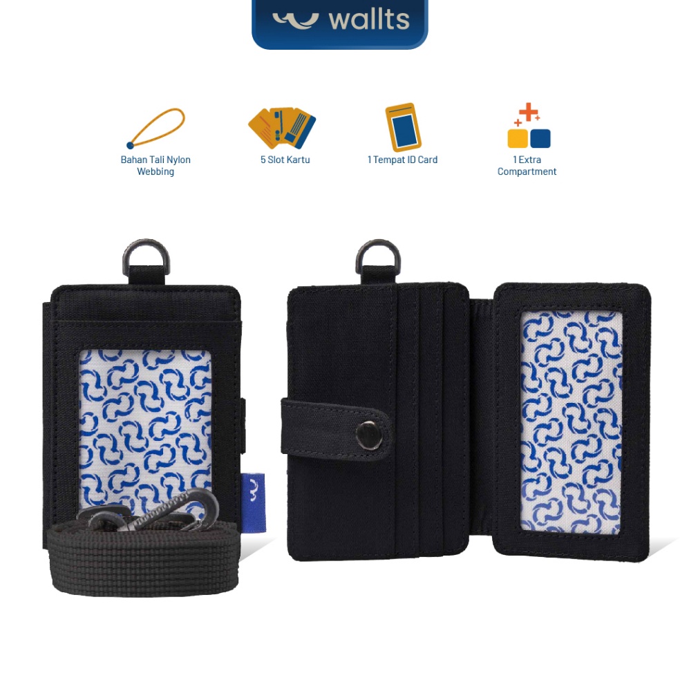 

KODE H7Q9 Wallts Pebble Lanyard Name Tag ID Card Kantor Unisex Pria Wanita