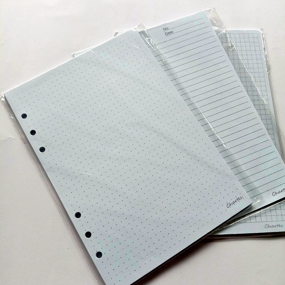 

Chartes Loose Leaf Refil Isi Binder A5 6 Holes / Lubang 50 Lembar 80 Gsm