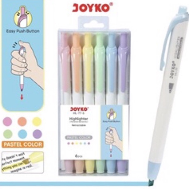 

KODE G2N8 JOYKO highlighter pastel HL776stabillo pastel joyko