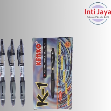 

KODE O3E9 Pulpen Kenko K1 Gel Hitam Biru per Lusin