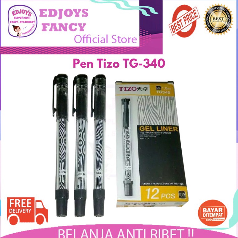 

KODE I1K9 Pen gel Pulpen gel Pena gel ballpen gel tizo pen gel liner tg34 isi 12pcs