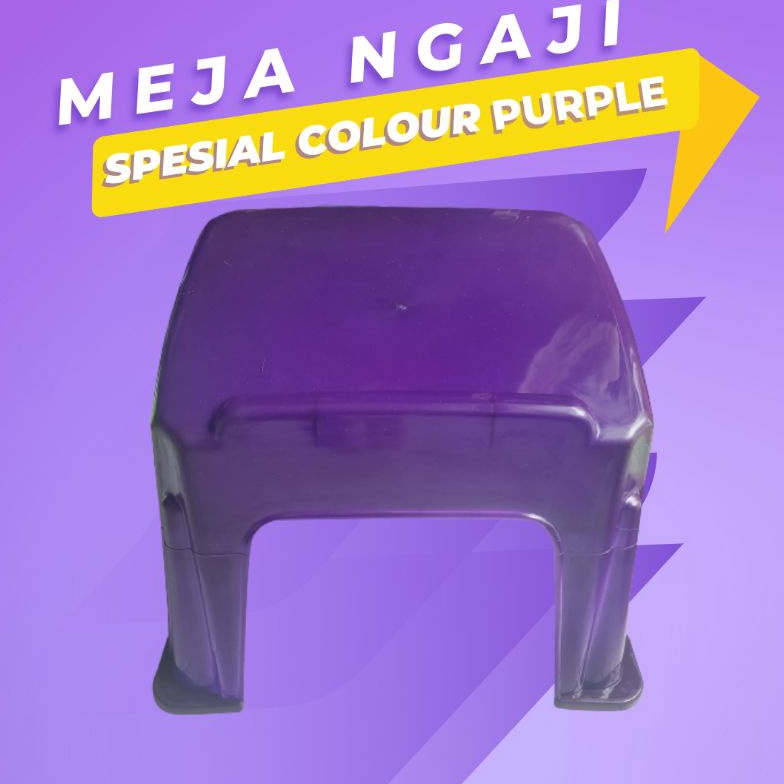 

KODE G2K Meja Ngaji Plastik ungu pastel GRATIS PACKING DUS