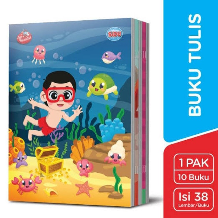 

KODE X7K SIDU Buku Tulis Sekolah 38 Lembar 1 pack 1 pcs