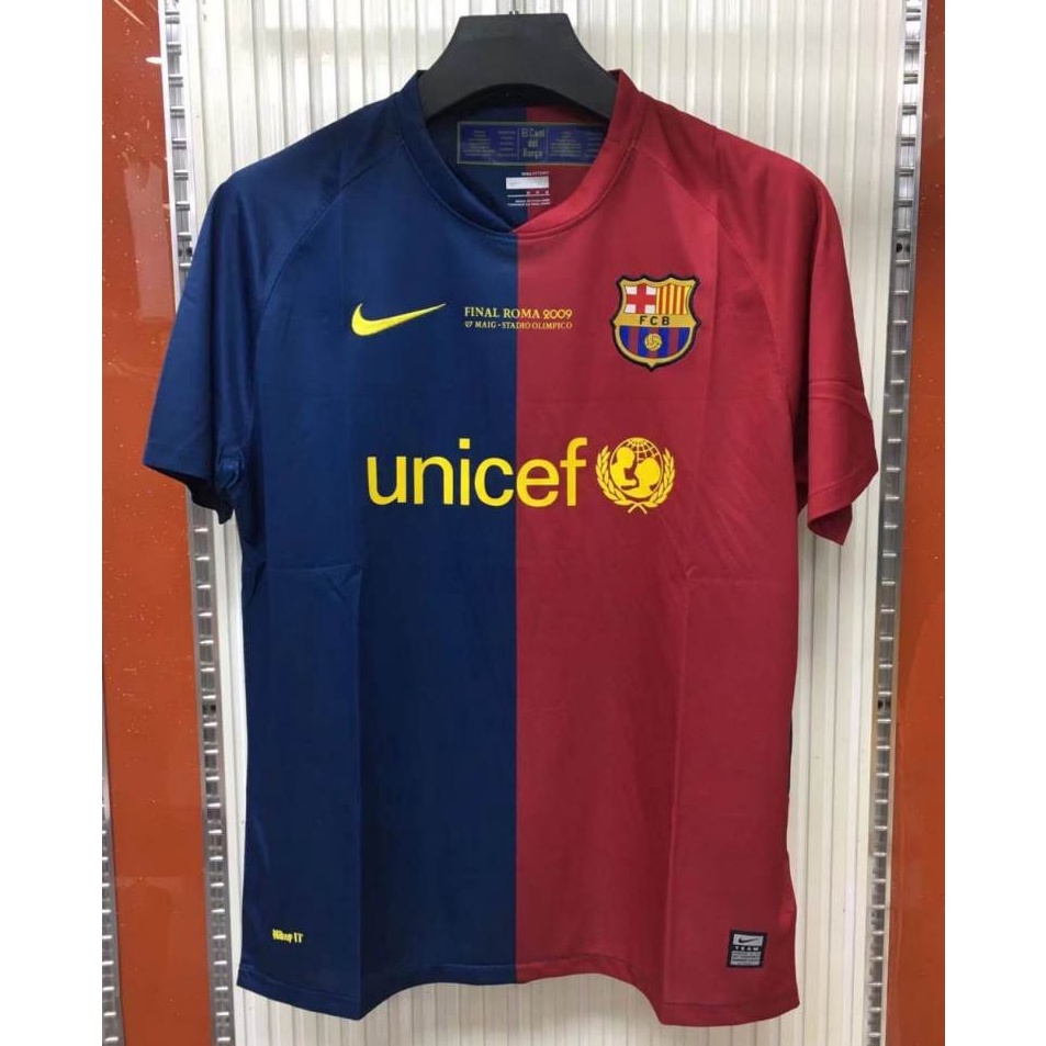 Langsung Miliki  Jersey Bola Grade Ori Retro Vintage Jadul Barcelona Barca Home Final Roma 28  29 Se