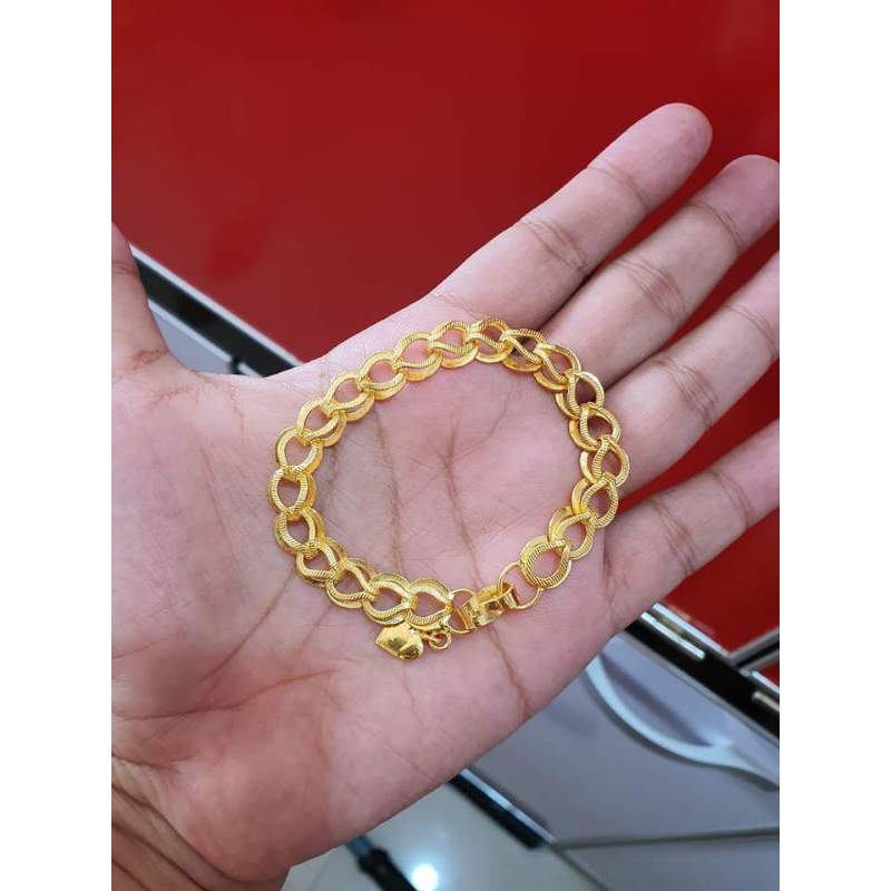 Gelang Kancing 20 gram Emas LM/London 24K kadar 99,99%