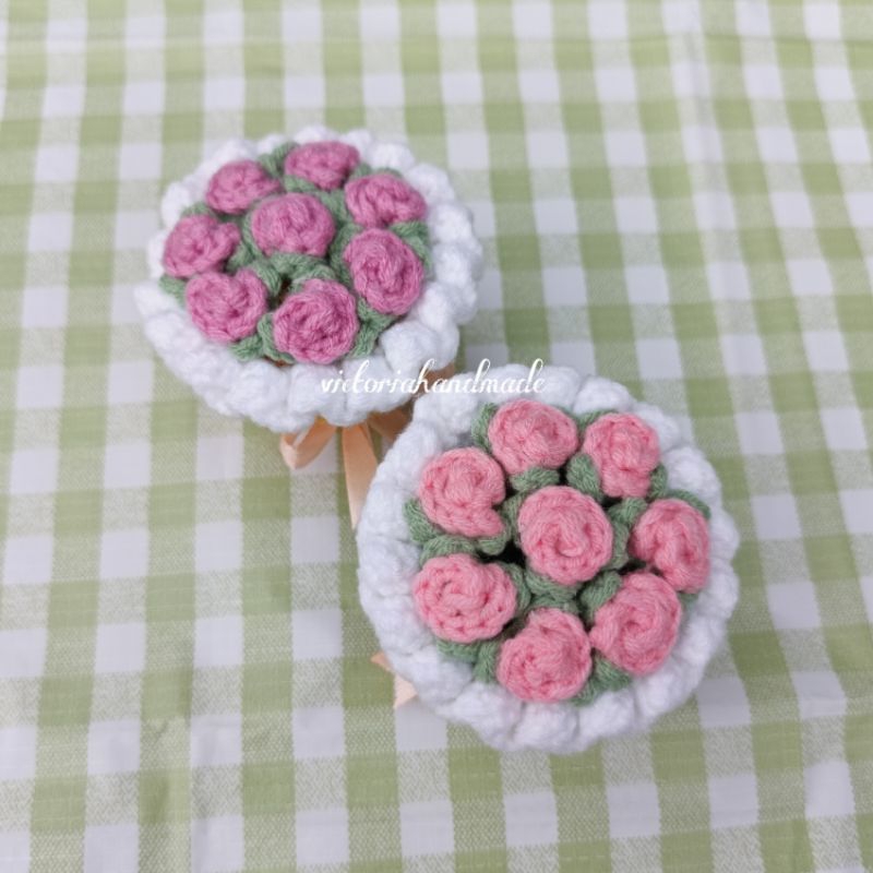 Buket bunga rajut mini / Buket bunga rajut / Buket bunga / Souvernir buket bunga