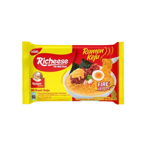 

Richeese Nabati Mi Instan Mi Kuah Ramen Keju 65 Gram