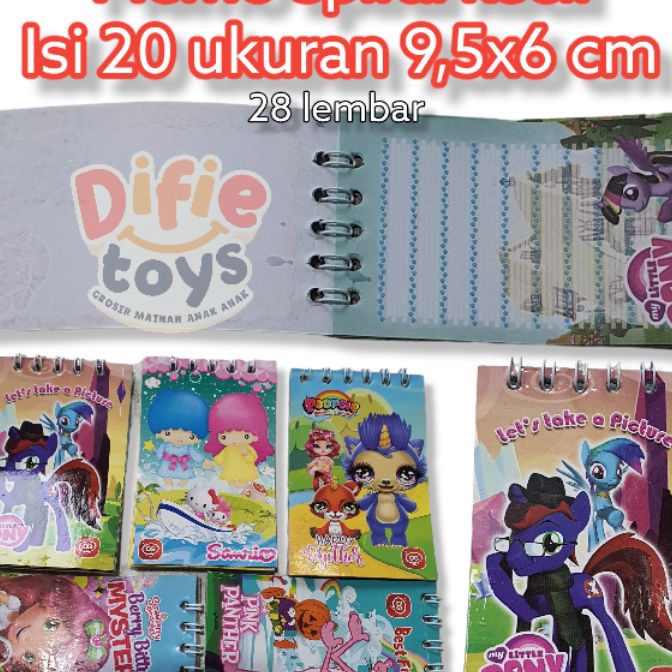 

Flash Sale 2 buku memo sepiral kecil dg notes book kecil spiral