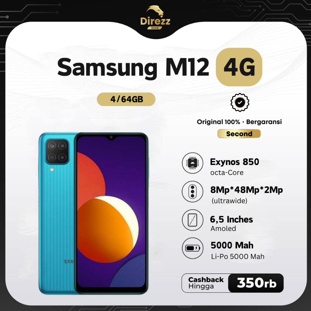 Samsung M12 4/64GB Second Sein