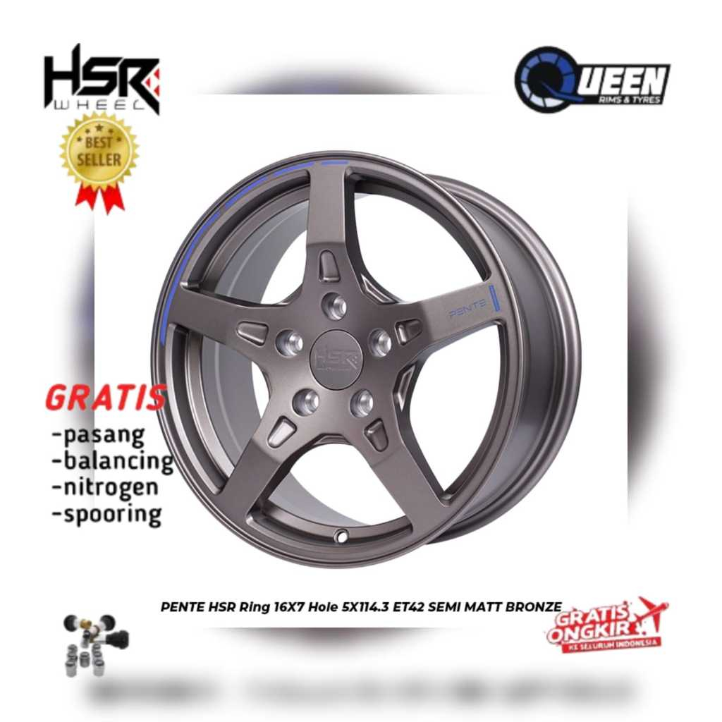 Velg Pelek Racing Promo r16 Cocok Ertiga Innova Rush Luxio l300 dll HSR PENTE Bronze