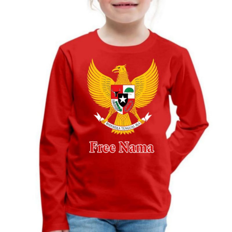 Atasan anak Kaos anak 17 Agustus Garuda pancasila