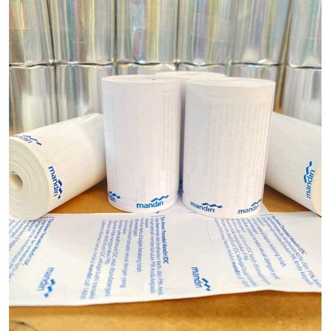 

Terjangkau kes struk thermal logo mandiri 58x4mm 1roll