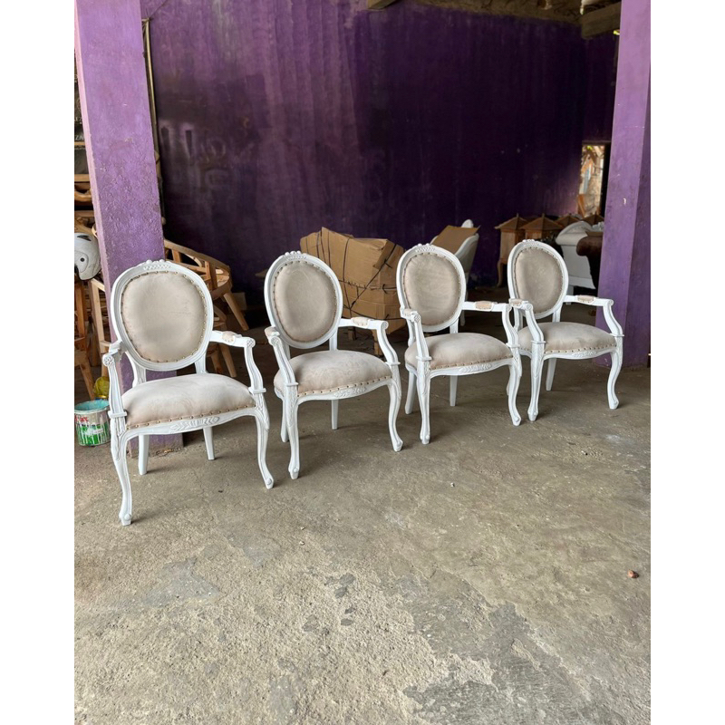 kursi pelaminan cameo / kursi pendamping cameo / kursi makan cameo