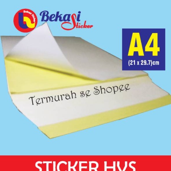 

Langka stiker hvs doff A4 1 pak 5 lembar relis kuning