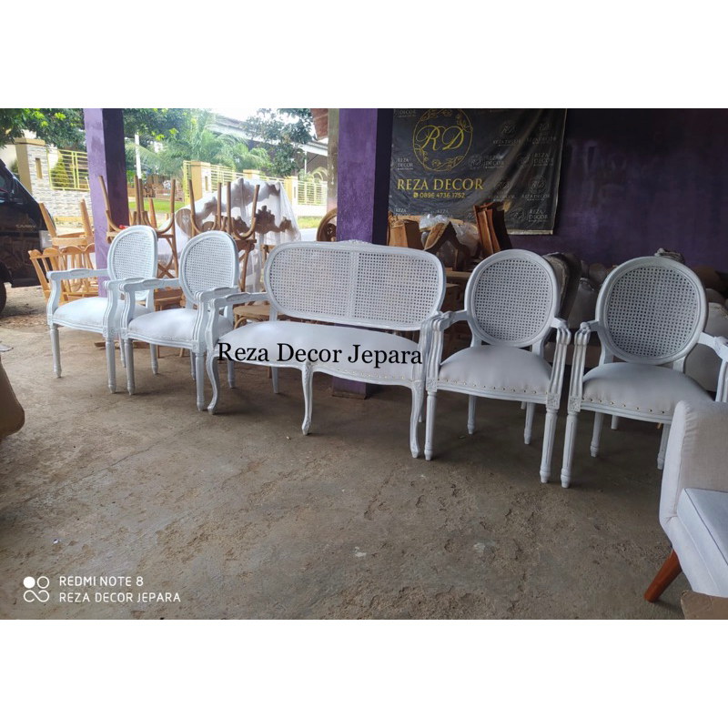 kursi manten rotan / kursi pelaminan rotan / kursi pengantin rotan / kursi manten decor rustic