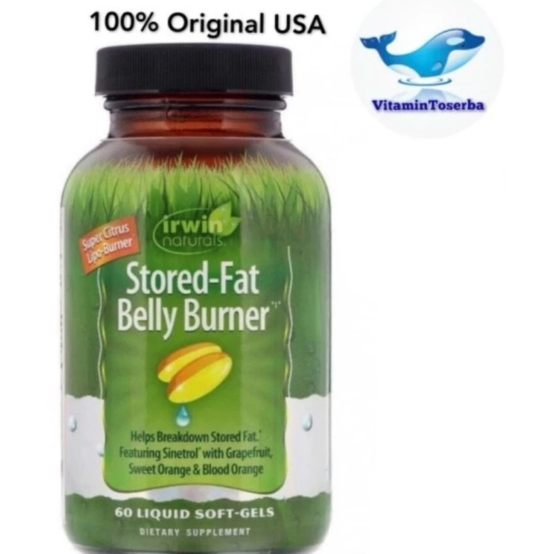 Irwin Naturals Stored Fat Belly Burner 60 Softgels Bakar Lemak Diet