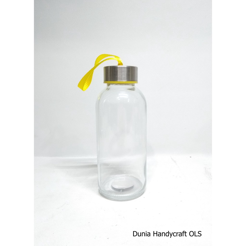 FANTASTIS Vas Botol Spirit Tutup Aluminium  Pot Hias Kaca Botol Spirit