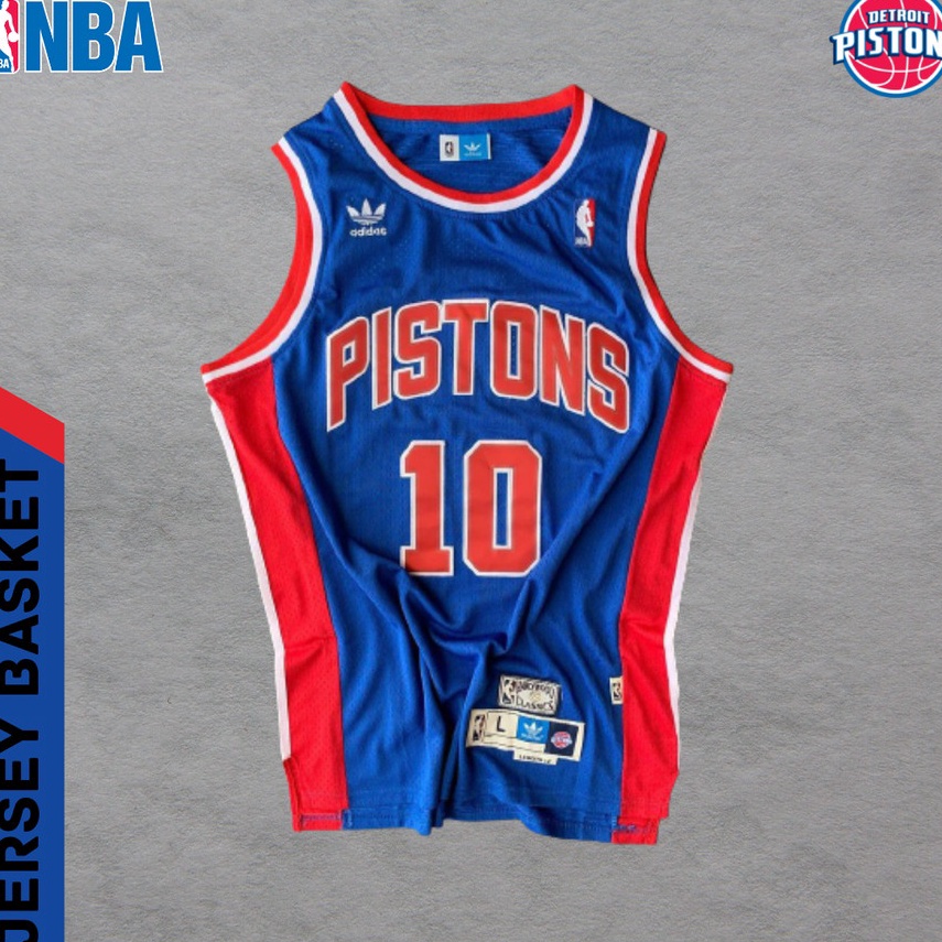 Paling Sesuai JERSEY BASKET RODMAN NBA BAJU BASKET DENNIS RODMAN NBA DETROIT PISTONS DENNIS RODMAN B