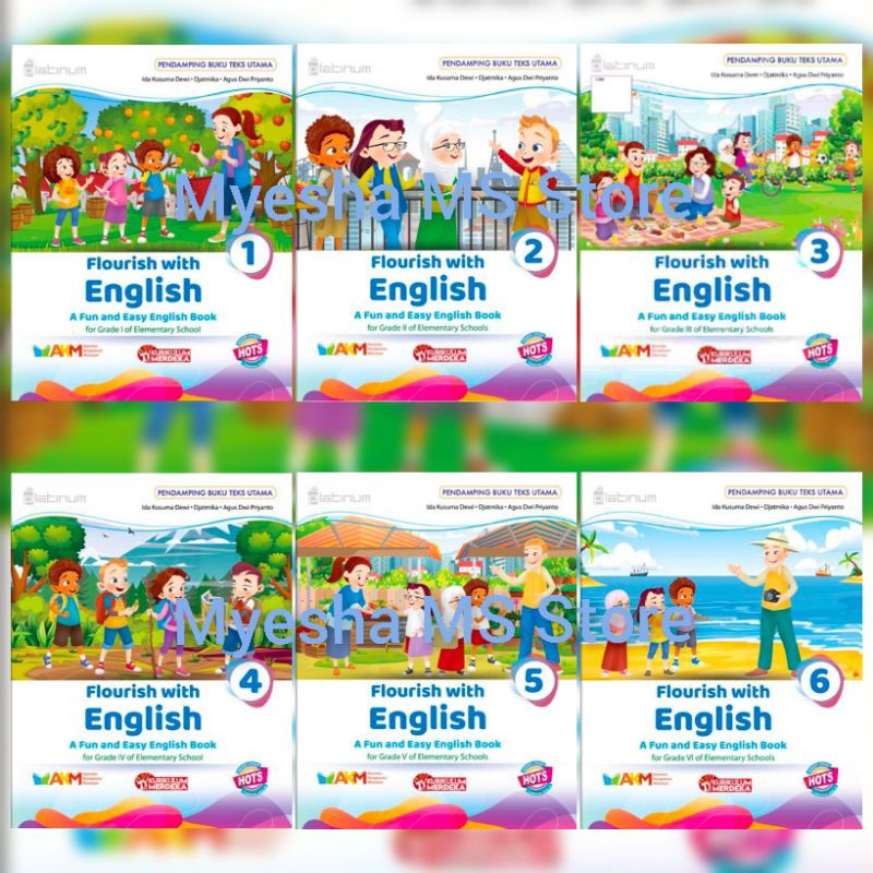 Bahasa Inggris SD 1,2,3,4,5,6 KSP Kurikulum Merdeka (Tiga Serangkai)