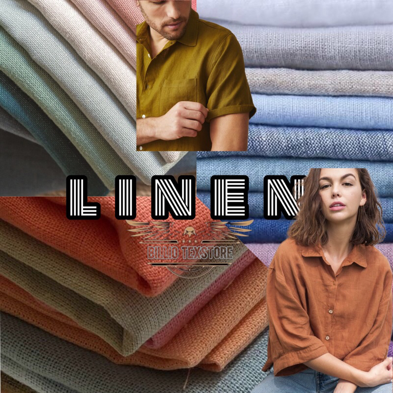 Bahan Kain Linen Import