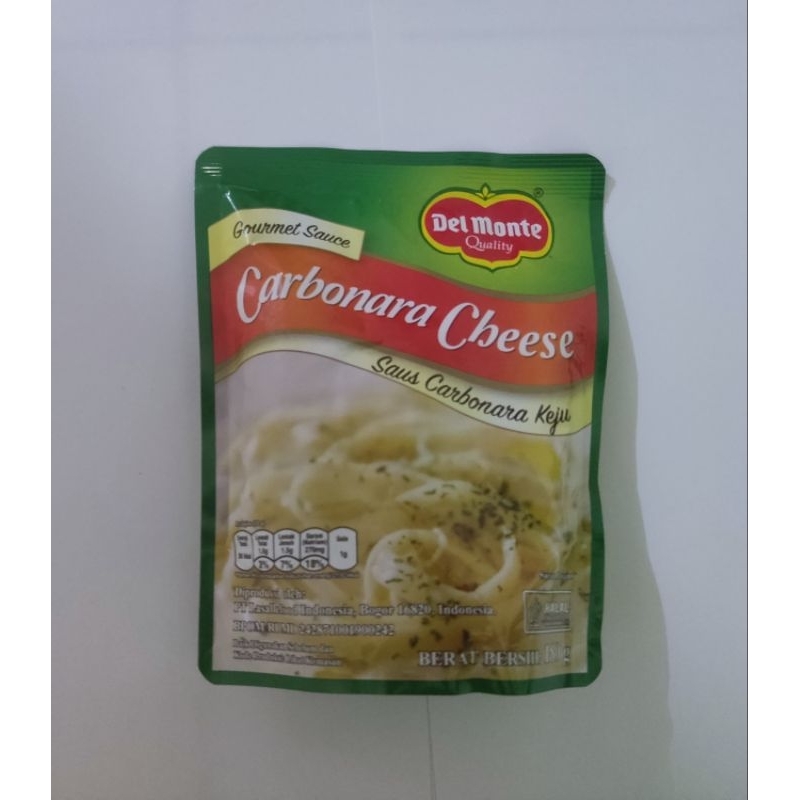 

Del Monte Carbonara Gourmet Sauce 180gram