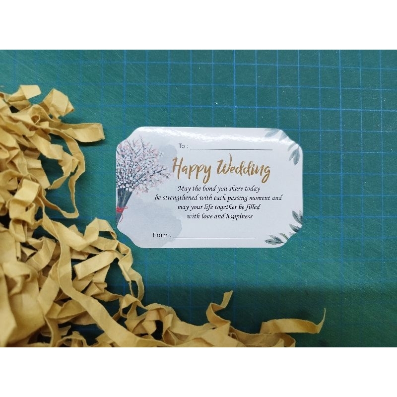 

sticker happy wedding GF 20 pcs