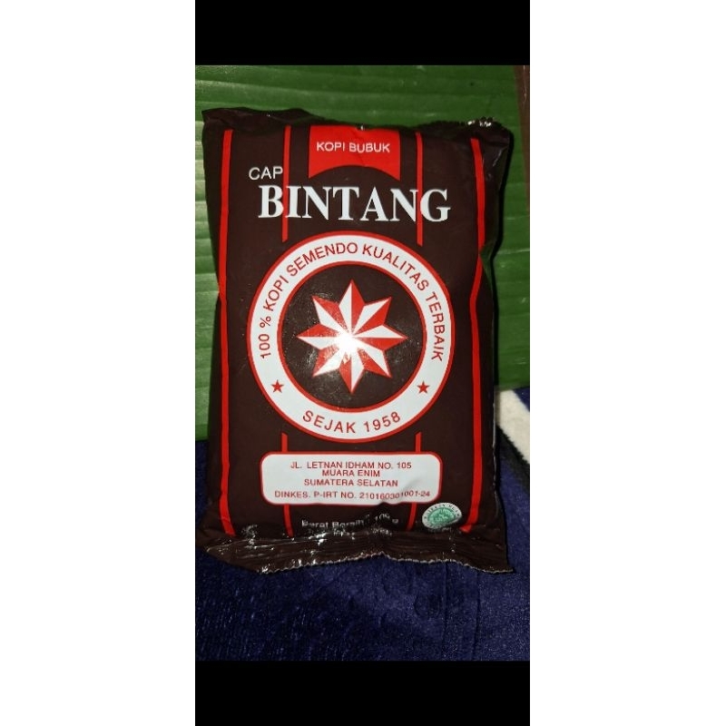 

KOPI BUBUK CAP BINTANG KOPI SEMENDO KHAS MUARA ENIM 100 Gram