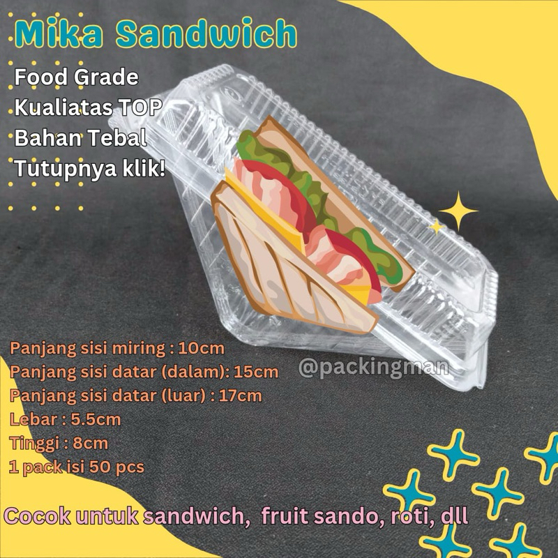 Mika Sandwich segitiga / mika fruit sando / mika segitiga