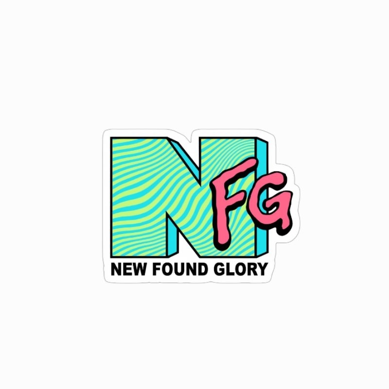 

sticker New Found Glory logo NFG band pop punk stiker
