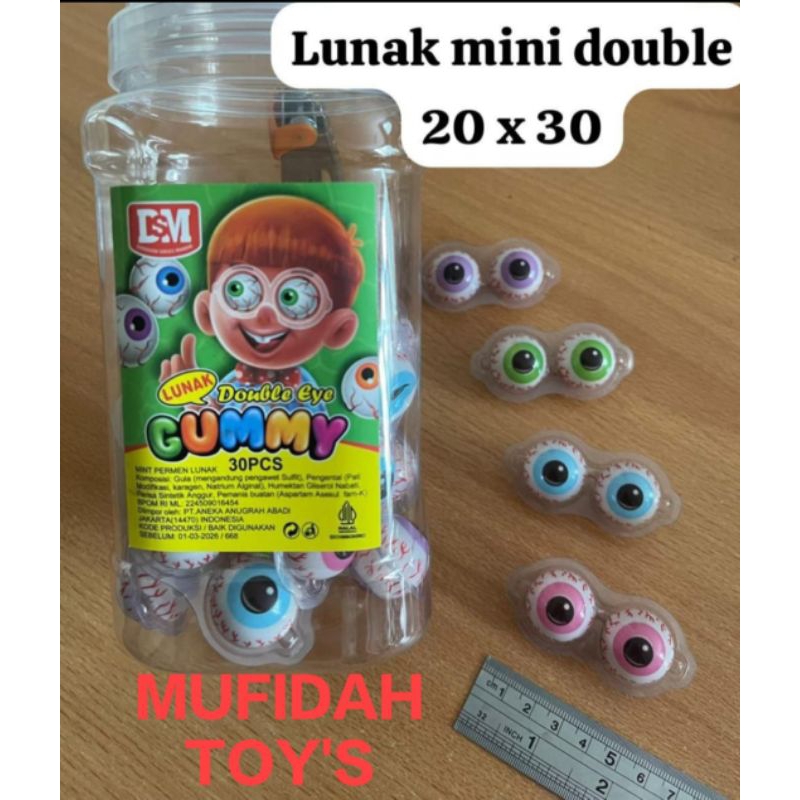 

permen lunak mini double mata 30 pcs