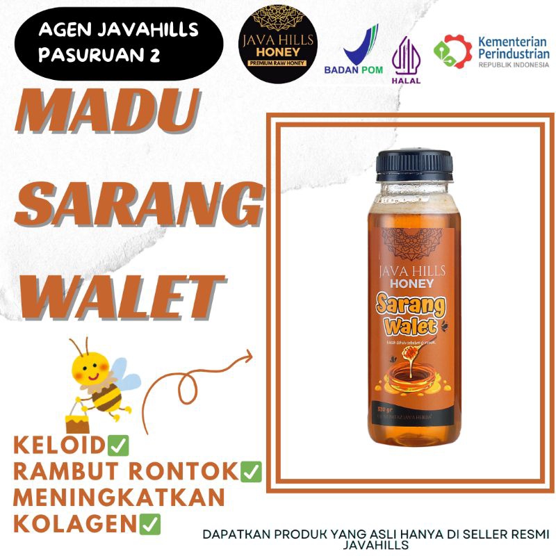 

MADU SARANG WALET 320GRAM JAVAHILLS HONEY MUMTAZ JAVAHERBA BISA COD 100% HERBAL PILIHAN KELOID WAJAH GLOWING ANTIOKSIDANT TINGGI